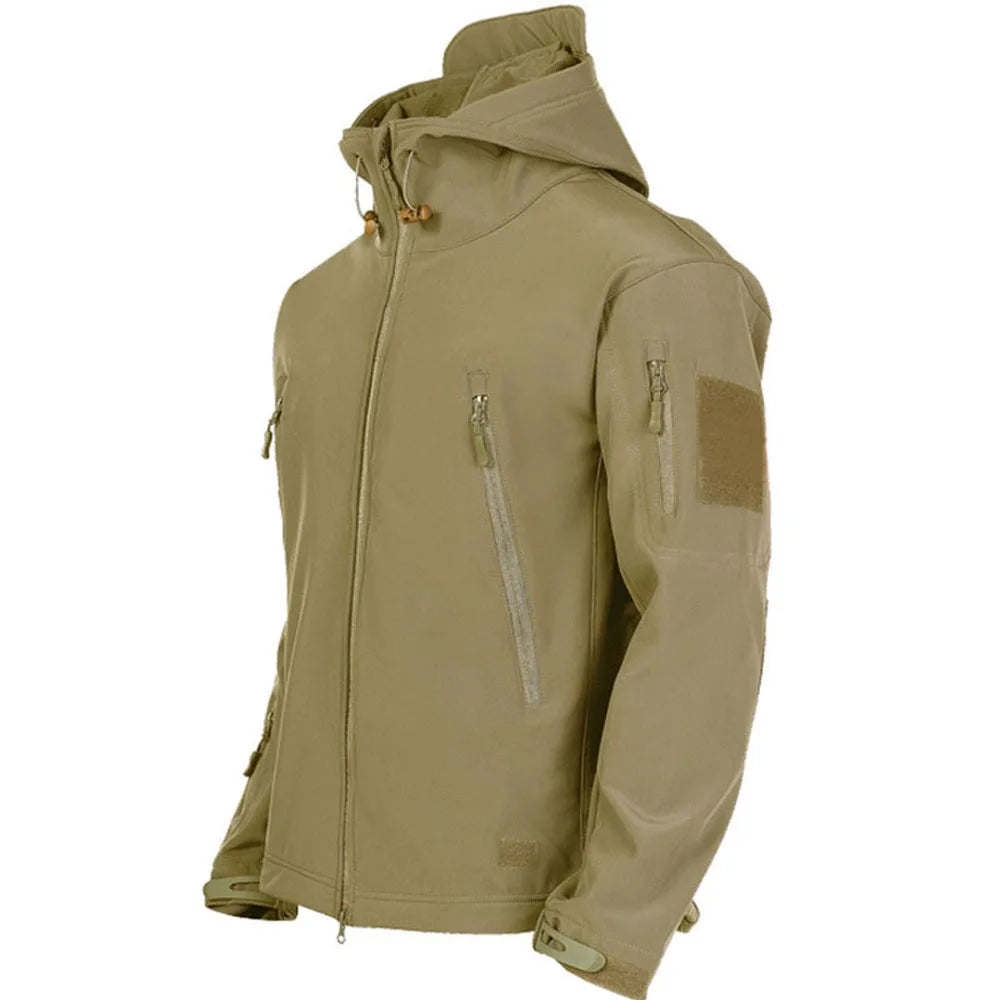 Chaqueta Táctica, Impermeable, Cortavientos, Bolsillos Sobredimensionados.
