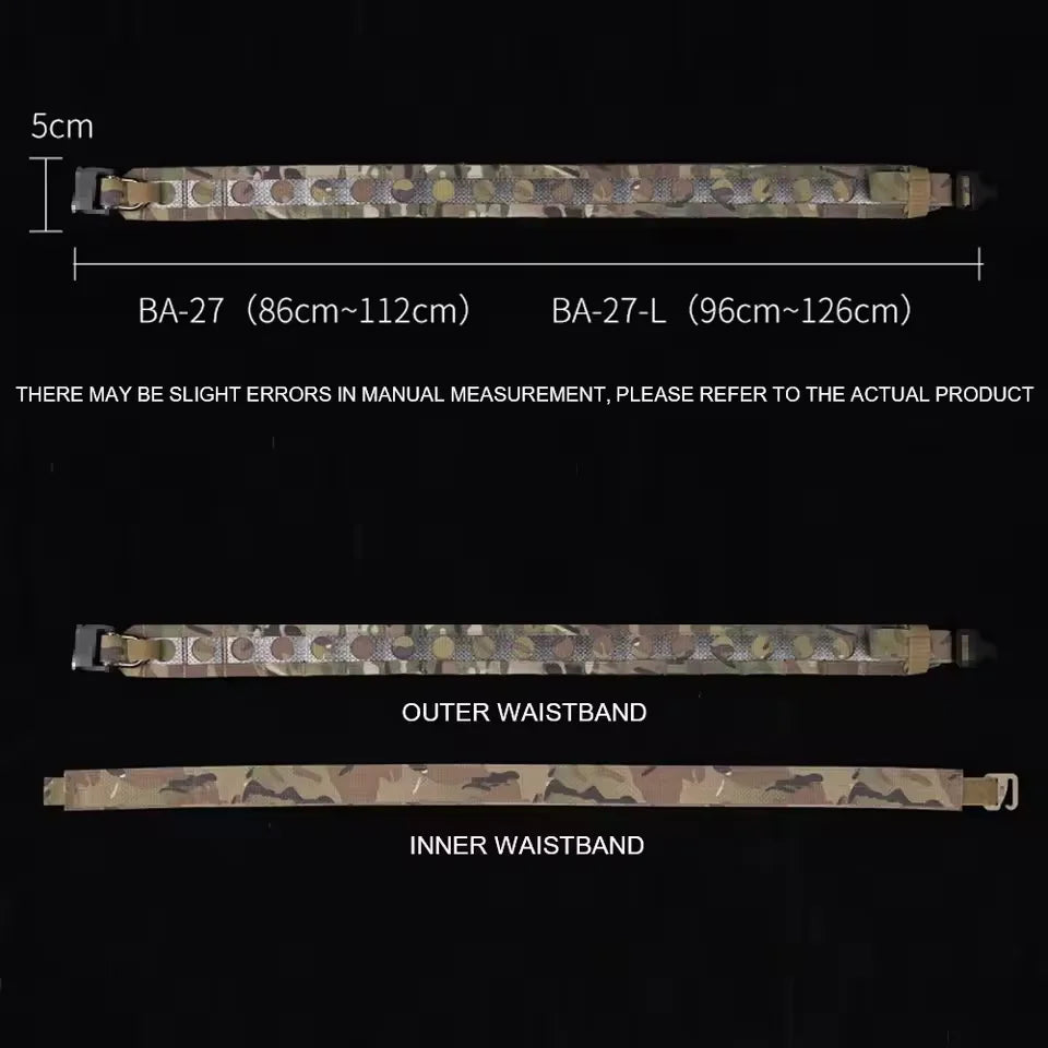 Cinturón MOLLE hebilla Metal D-Ring