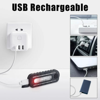 Linterna LED de pecho con regulador de Intensidad y Luces Policiales