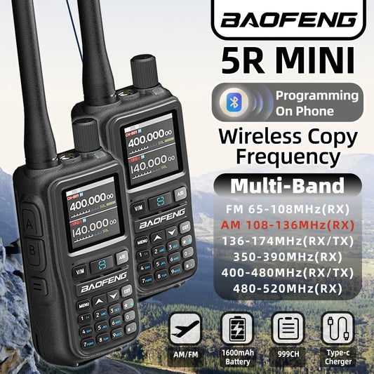 Baofeng UV 5RMINI Radio Walkie Multibanda