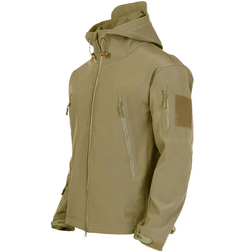 Chaqueta Táctica, Impermeable, Cortavientos, Bolsillos Sobredimensionados.