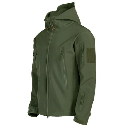 Chaqueta Táctica, Impermeable, Cortavientos, Bolsillos Sobredimensionados.