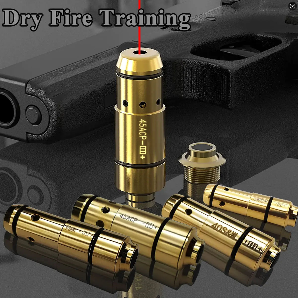 Laser Alivia percutor Dry Fire Training Tactical Laser G-Sight, 9mm, 045ACP, 38 super.